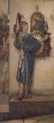 Alma-Tadema, Sir Lawrence A Street Altar (mk23) USA oil painting artist